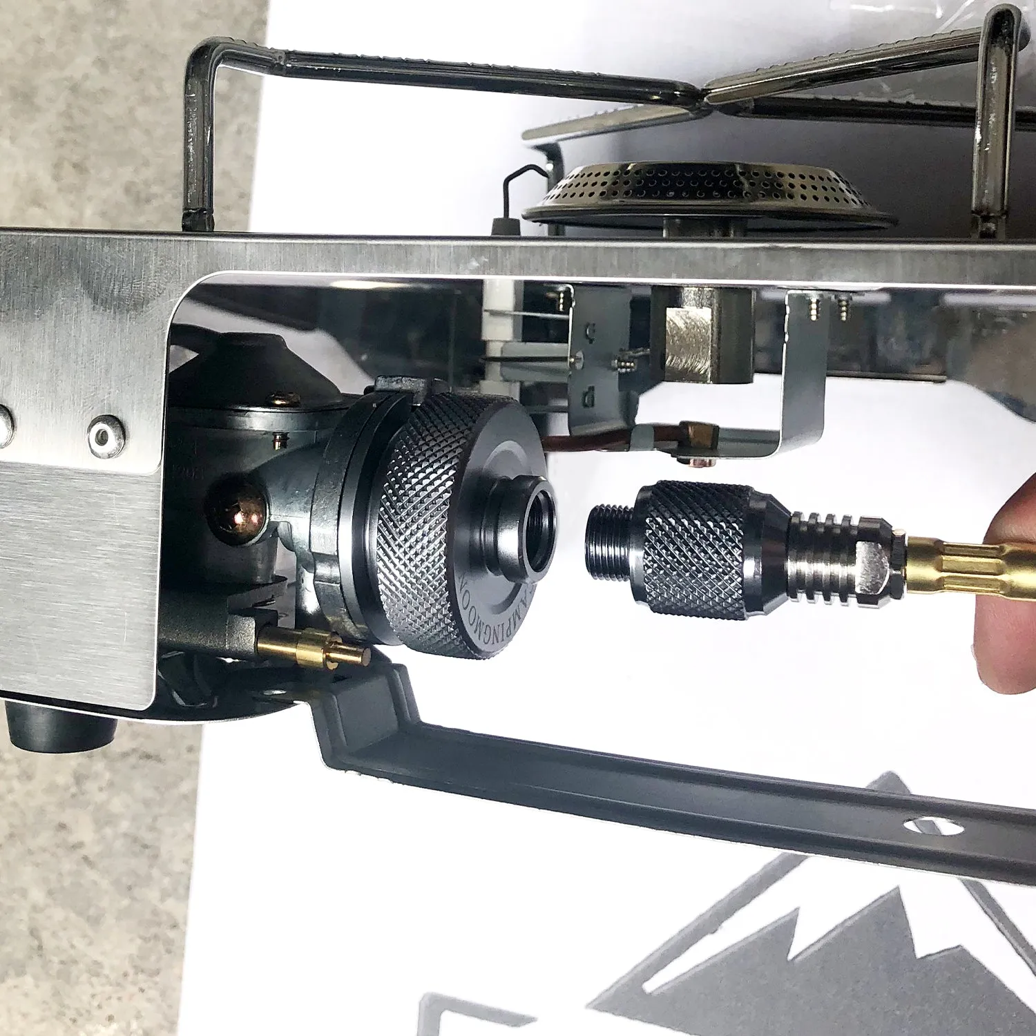 Z13/Z16 Gas Stove Adapter, EN417 Lindal Valve to Butane, with Extend Hose