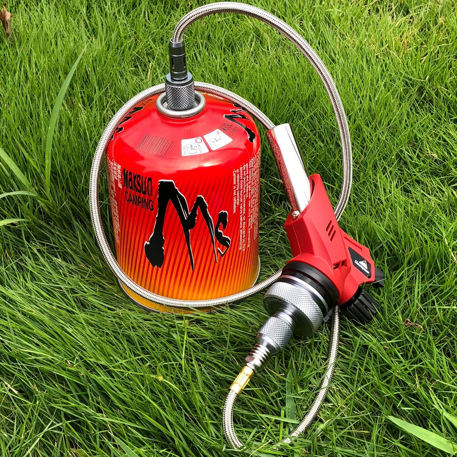 Z13/Z16 Gas Stove Adapter, EN417 Lindal Valve to Butane, with Extend Hose