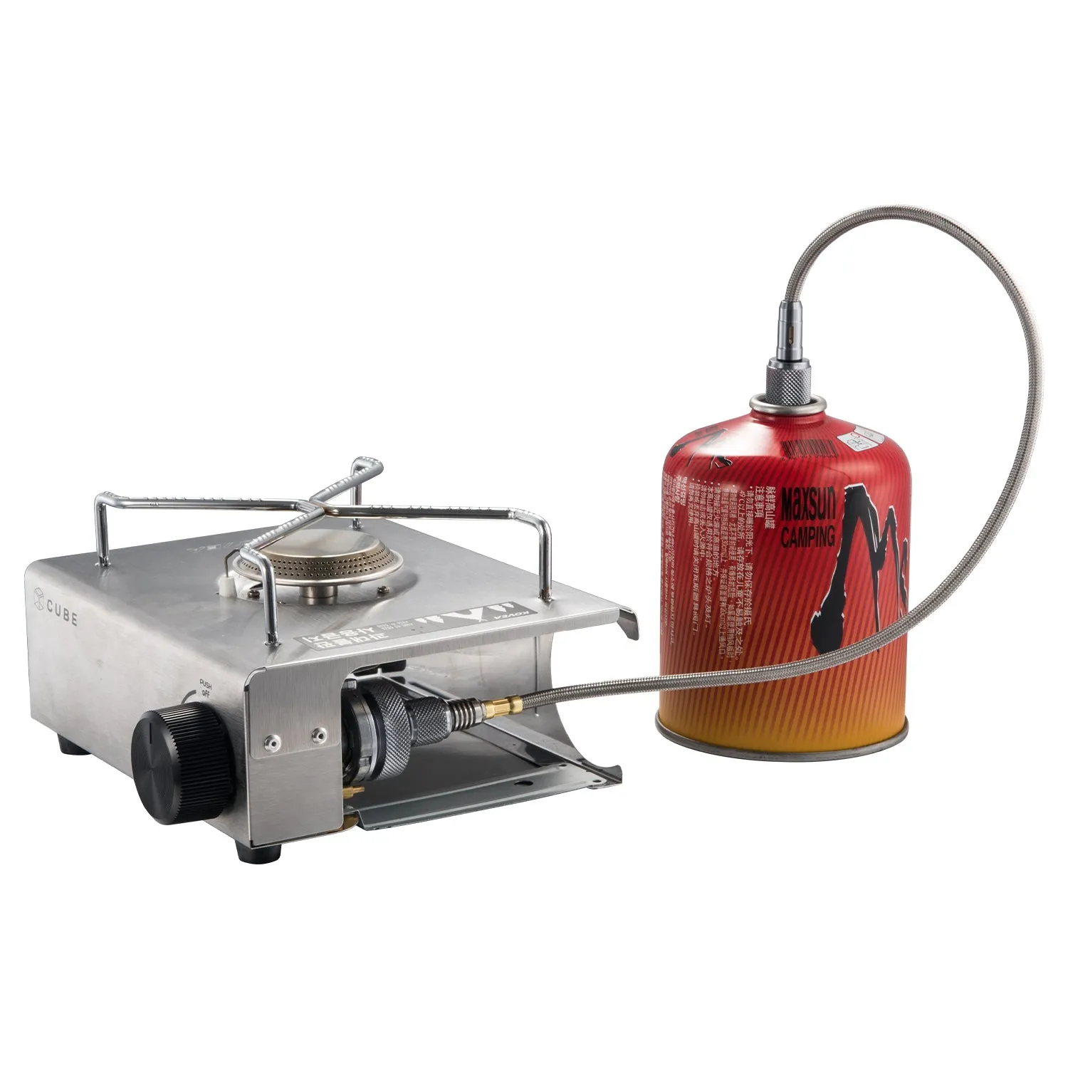Z13/Z16 Gas Stove Adapter, EN417 Lindal Valve to Butane, with Extend Hose