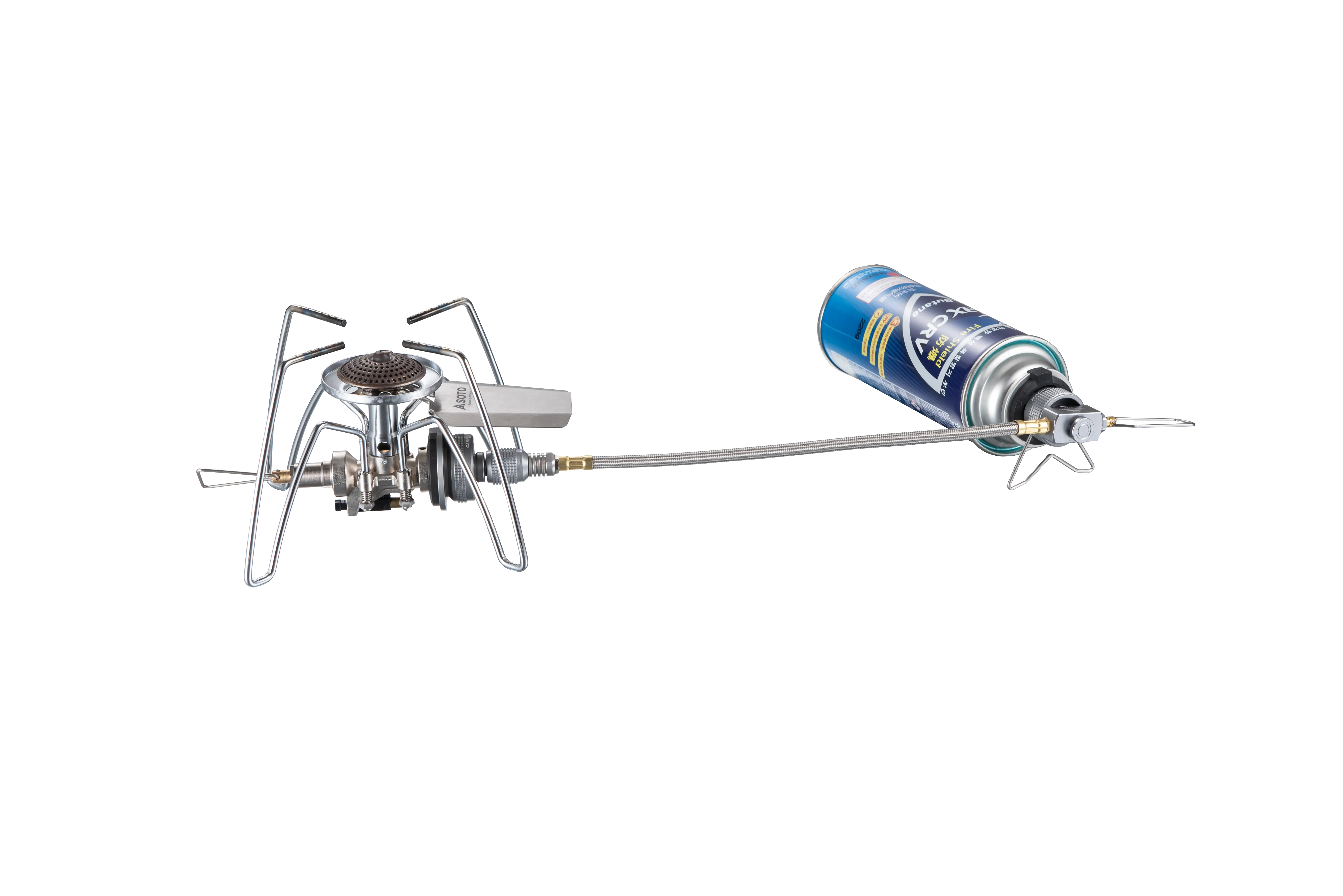 Z21-25 9.8-inch Multi-function Gas Hose for EN417 Lindal Valve Screw-on Type Canister and Device