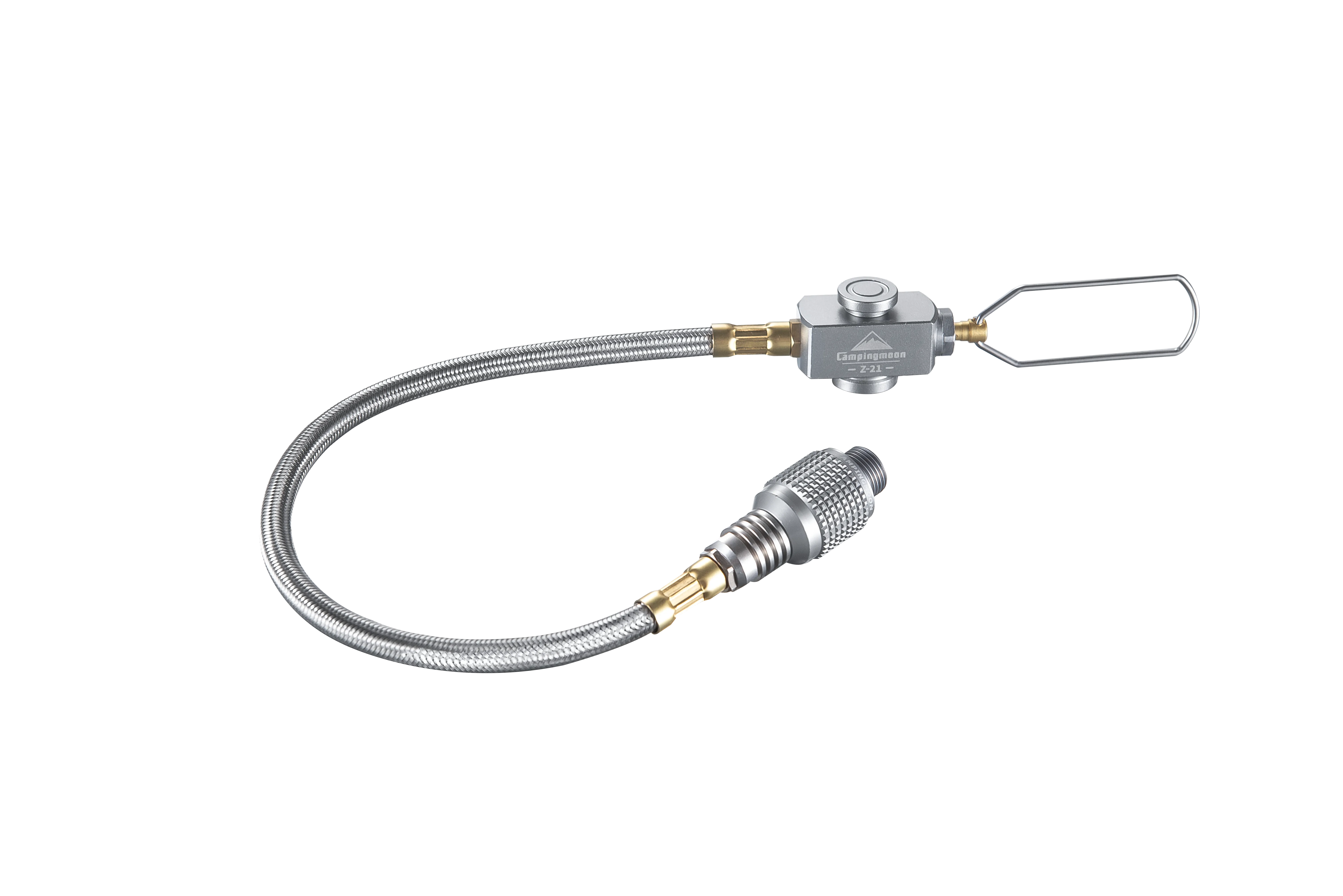Z21-25 9.8-inch Multi-function Gas Hose for EN417 Lindal Valve Screw-on Type Canister and Device