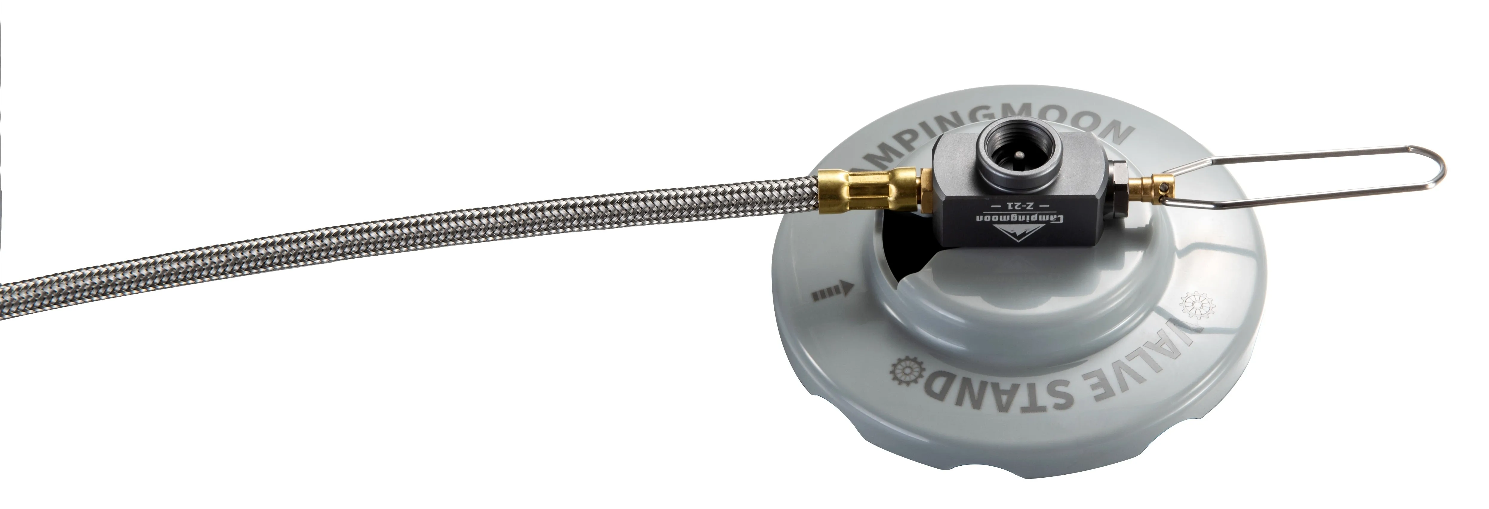 Z21-25 9.8-inch Multi-function Gas Hose for EN417 Lindal Valve Screw-on Type Canister and Device