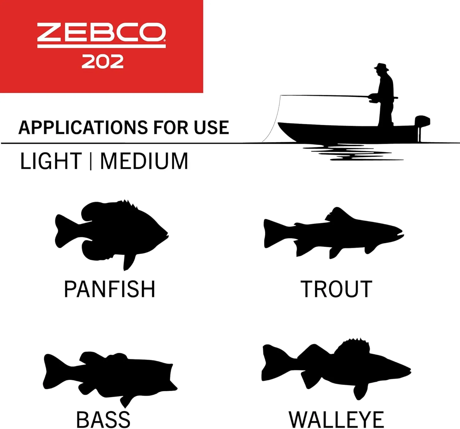 Zebco 202 Spincast Reel and Fishing Rod Combo, 5-Foot 6-Inch 2-Piece Fishing Pole, Size 30 Reel, Right-Hand Retrieve, Pre-Spooled with 10-Pound Zebco Line