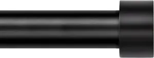 Zeerobee Curtain Rods for Windows 48 to 84, Black Curtain Rod, Adjustable 1 Inch Heavy Duty Outdoor/Indoor Modern Drapery Pole, 32"-86"