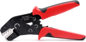 Zhushan Wire Crimping Tool for Dupont, Molex, JST Terminals AWG24-16 (0.25-1.5mm²) - Professional Wire Crimper and Molex Crimper