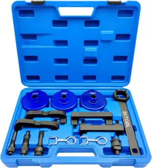 ZKTOOL Engine Camshaft Alignment Locking Timing Tool Kit Compatible with Audi VW 2.0, 2.4, 2.8, 3.0T, 3.2, 4.2, 5.2 Engine A4 A6 A6L A8 Q5 Q7 R8 Porsche 3.0T Engine, T40133, T40070, T10355, T40058